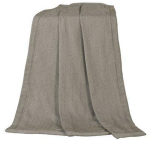 Fairfield Herringbone Taupe Throw Blanket