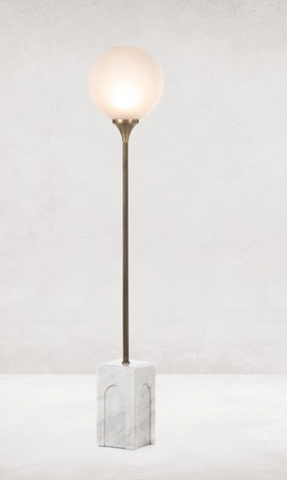 Howie Floor Lamp- Antique Brass Iron