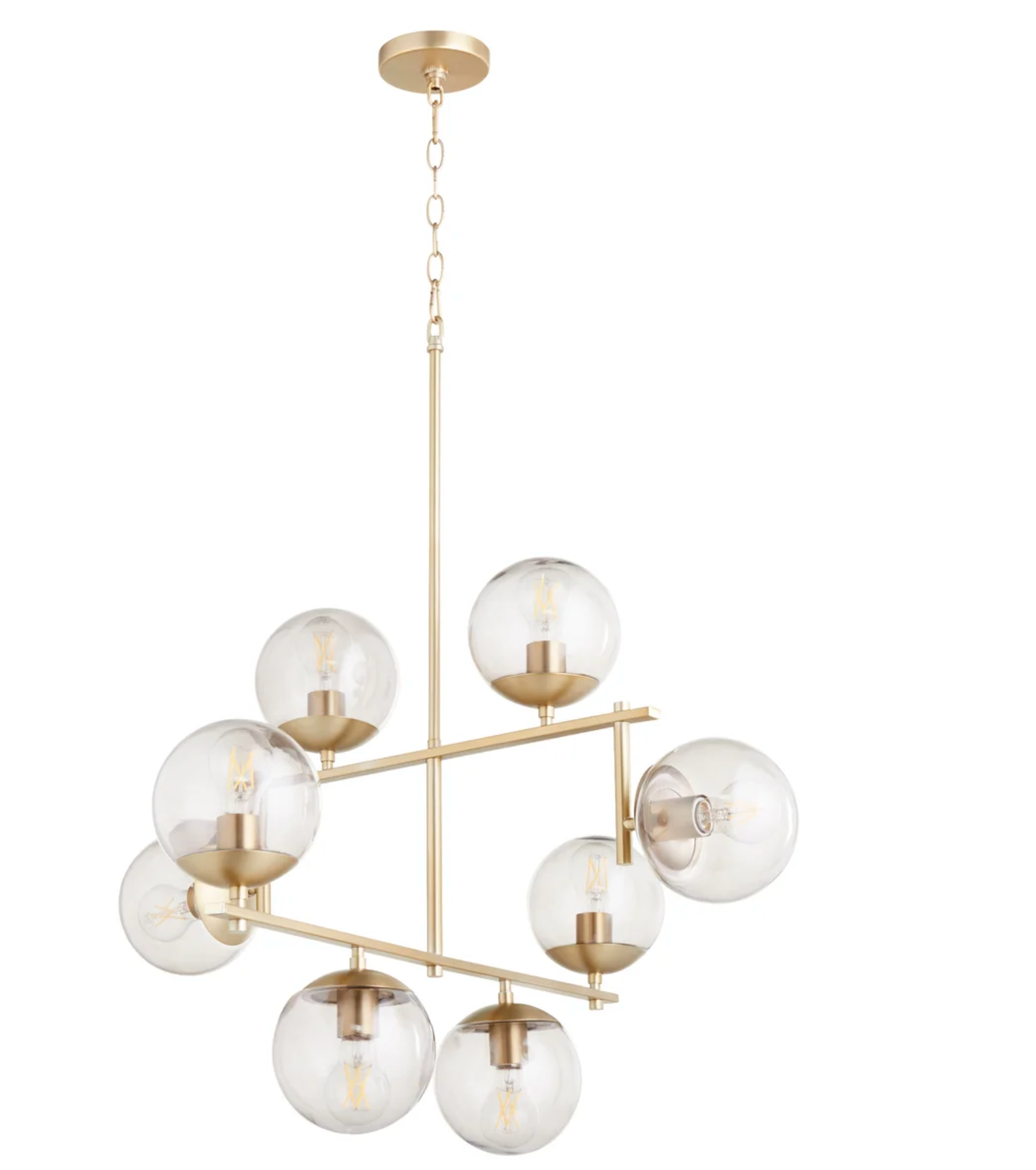 Edmonds Chandelier- Aged Brass