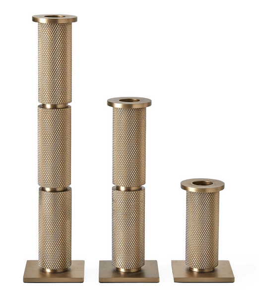 Knurled Taper Candleholders