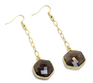 Lucille Earrings Labradorite