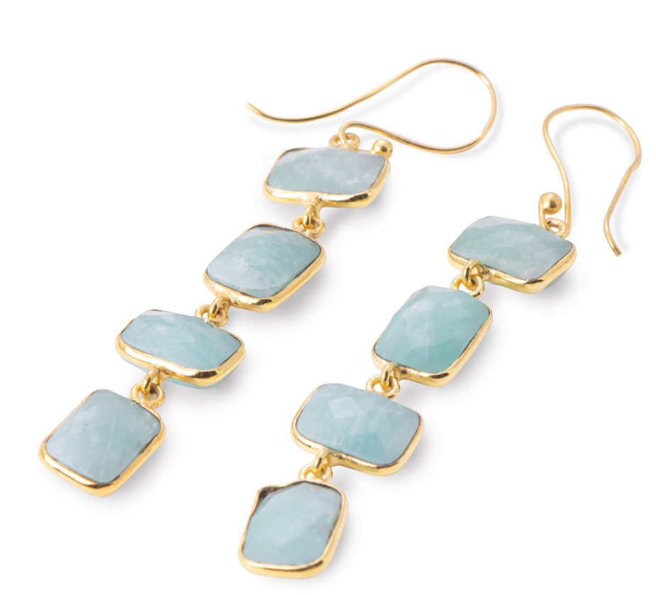 Arielle Earrings Amazonite