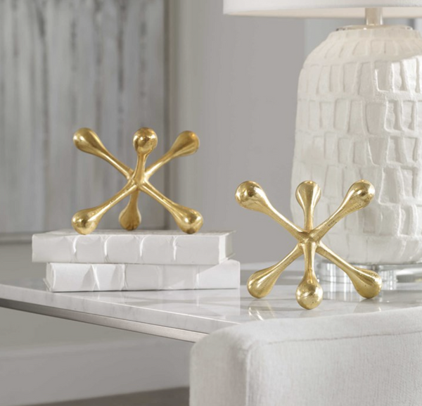 Harlan Brass Sculpture S/2