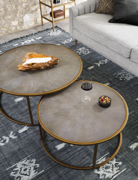 Shagreen Nesting Coffee Table