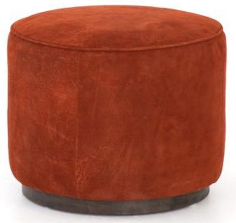 Sinclair Rust Ottoman - Ruby and Company